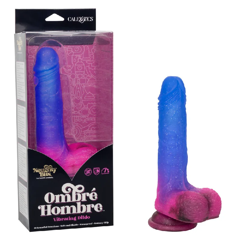 Vibrator faint mode-Naughty Bits Ombré Hombre Vibrating Dildo