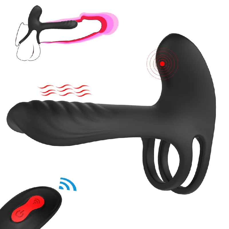 Vibrator optimal power-Elastic Delay Vibrating Cock Ring Stretchy Intense Clit Stimulation Vibrator