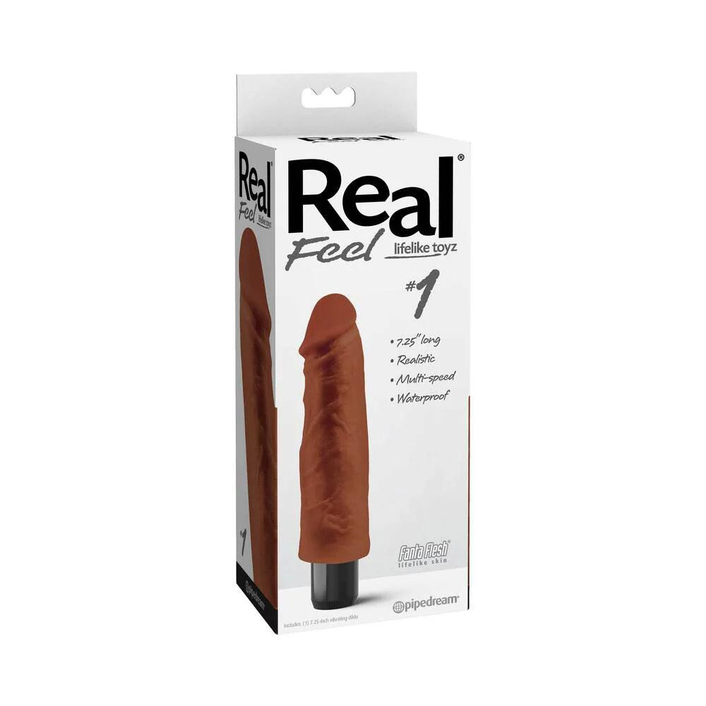 jagged-dildo-Pipedream Real Feel Lifelike Toyz No. 1 Realistic 7.25 in. Vibrating Dildo