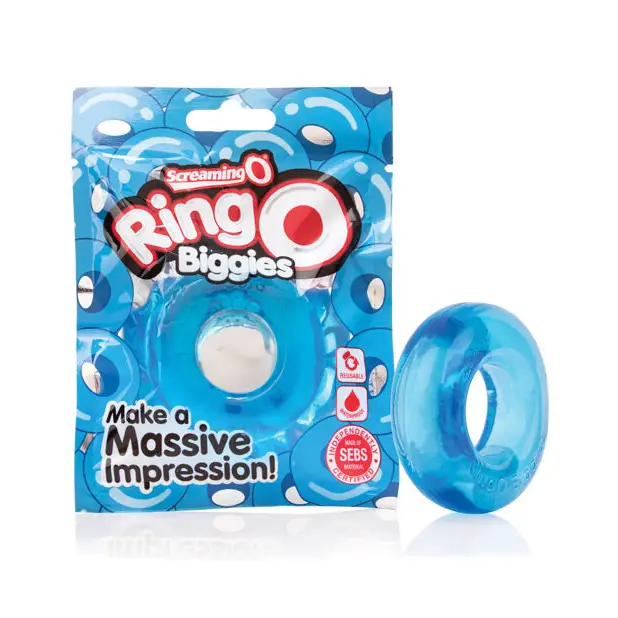 cock ring mixed feedback-Screaming O RingO Biggies - Blue