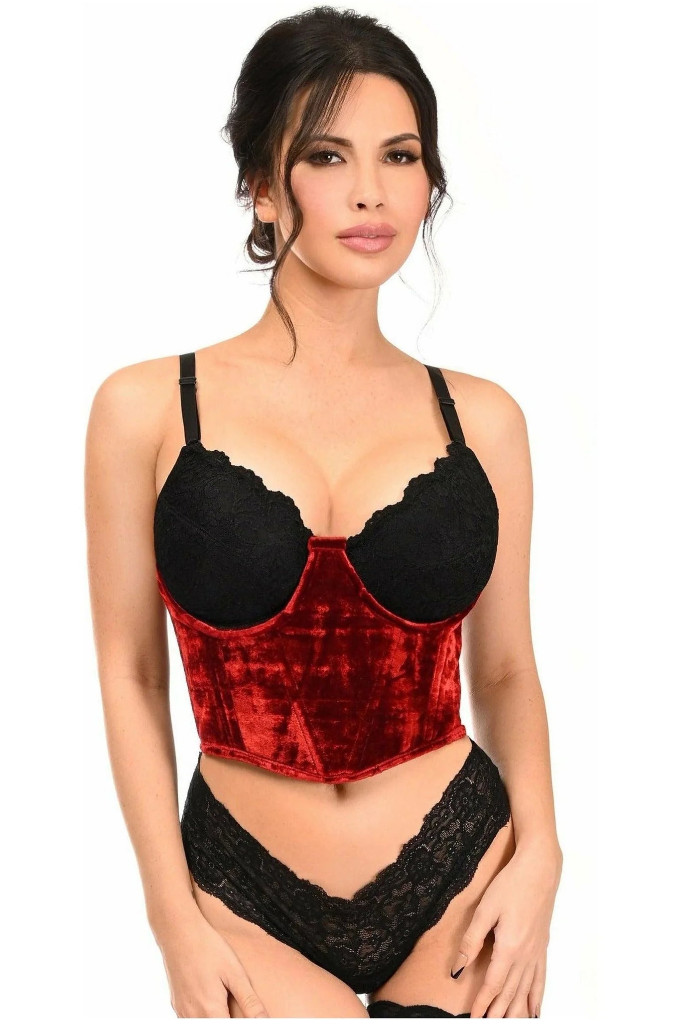 Silent pulse air toys-Lavish Velvet Underwire Waist Cincher Corset