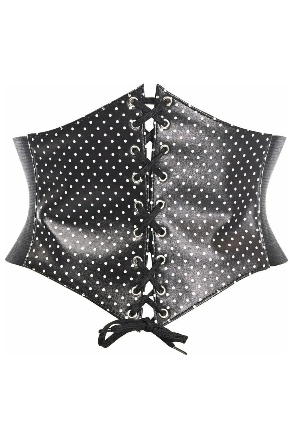 Sex toys with bumpy texture-Polka Dot Satin Cincher Belt