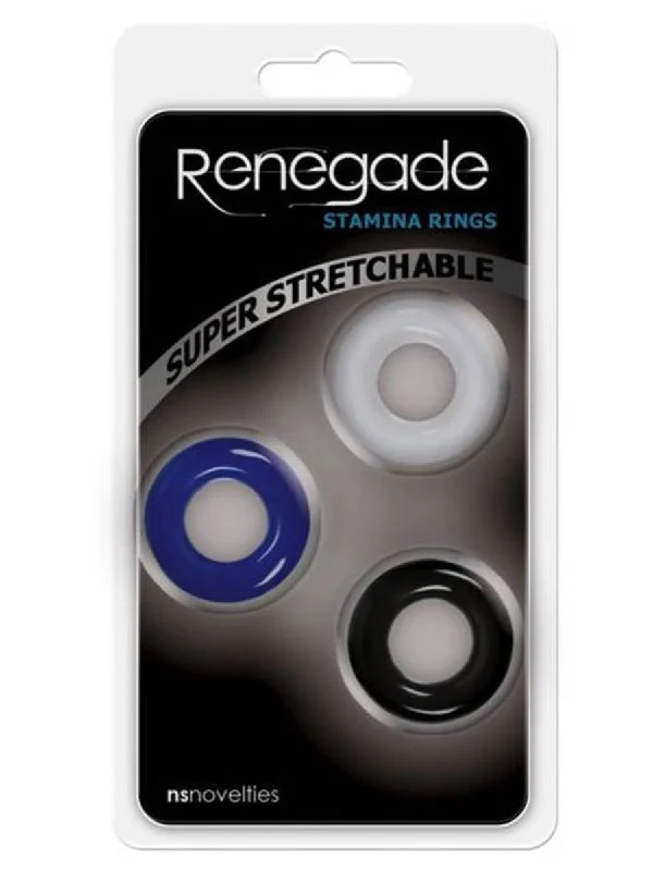 cock ring mega set-Renegade Stamina Cock Rings 3pk