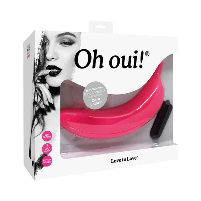 Vibrator gentle intro-Love to Love Oh Oui Banana Vibrator - Pink