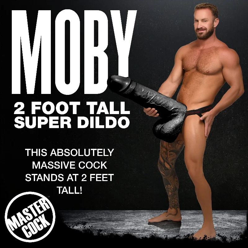 airy-dildo-Black Moby Huge 2 Foot Tall Super Dildo