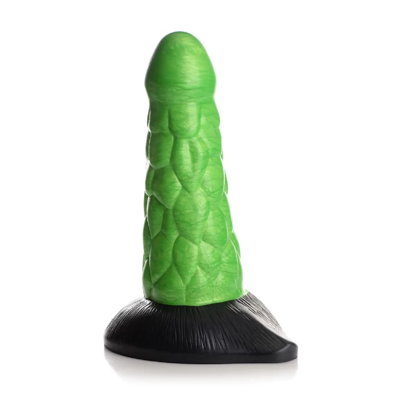 synthetic-rubber-dildo-Creature Cocks Radioactive Reptile Silicone Dildo 7.5in