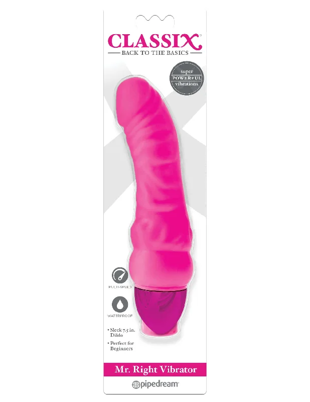 Vibrator soft start-Classix Mr Right Vibrator Pink