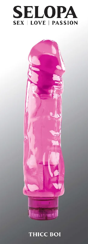 Vibrator solo thrill-Selopa Thicc Boi Realistic Pink Vibrator: Unleash Intense Pleasure and Realism