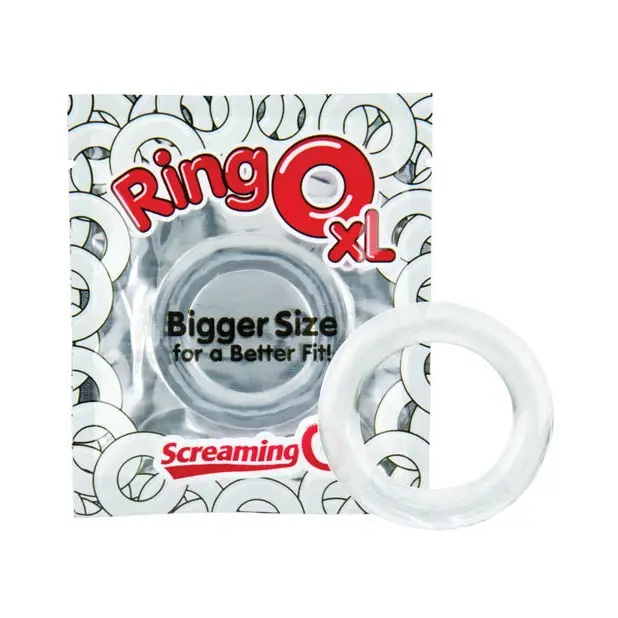 cock ring mini version-Screaming O RingO XL Clear