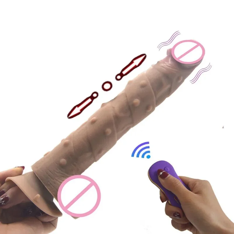 Vibrator loved model-Remote Control Thrusting Dildo Vibrator Realistic Dildo Automatic Sex Machine G spot Vibrator with Suction Cup Sex Toy for Women