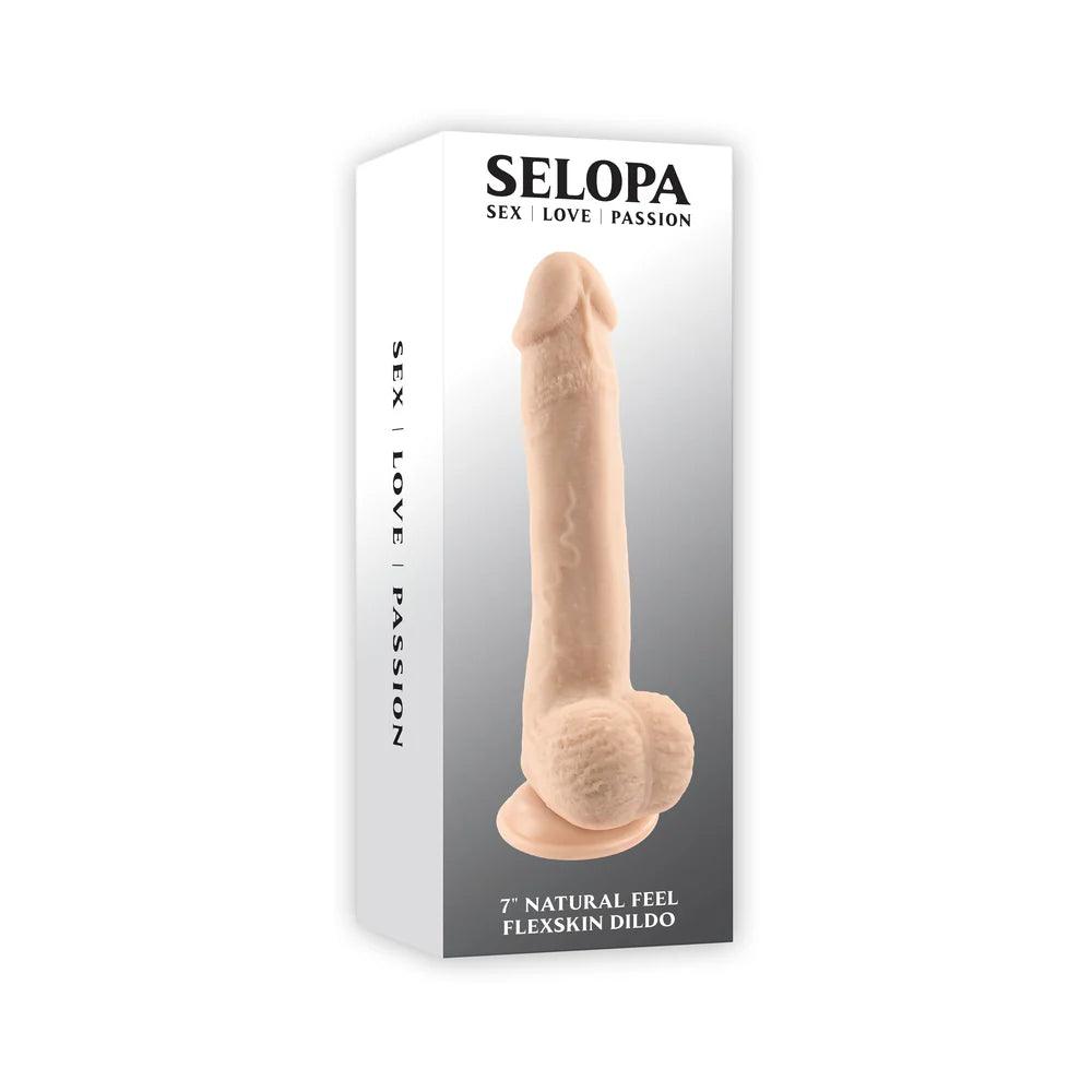 pebbled-dildo-Selopa Natural Feel Flexskin Dildo 7in