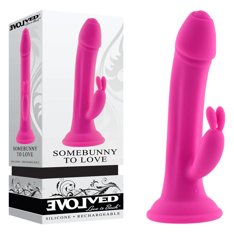 Vibrator app flow-Evolved SOMEBUNNY TO LOVE - Pink 19.7 cm USB Rechargeable Rabbit Vibrator