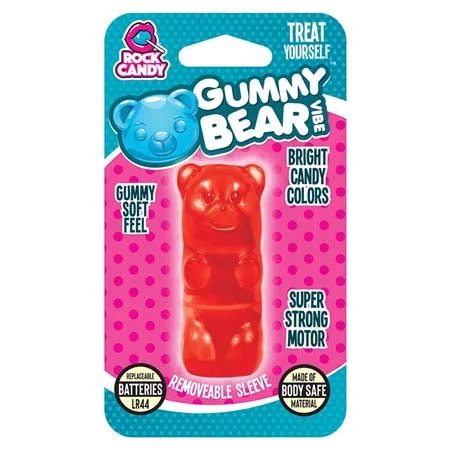 Vibrator wave patterns-GUMMY BEAR VIBE - BLISTER  -  RED