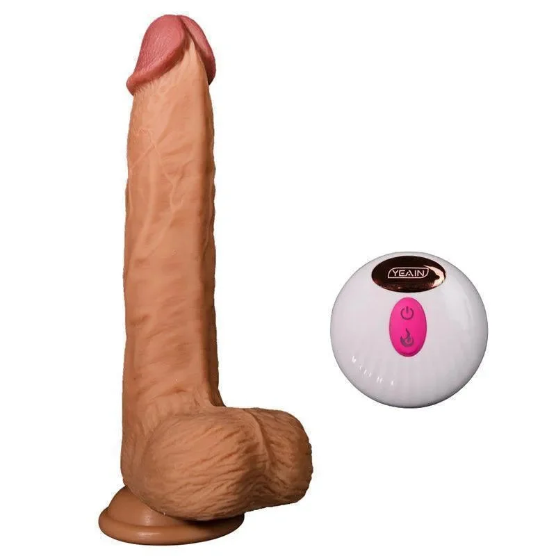 Vibrator cool vibe-Realistic Thrusting Suction Cup Dildo Vibrator