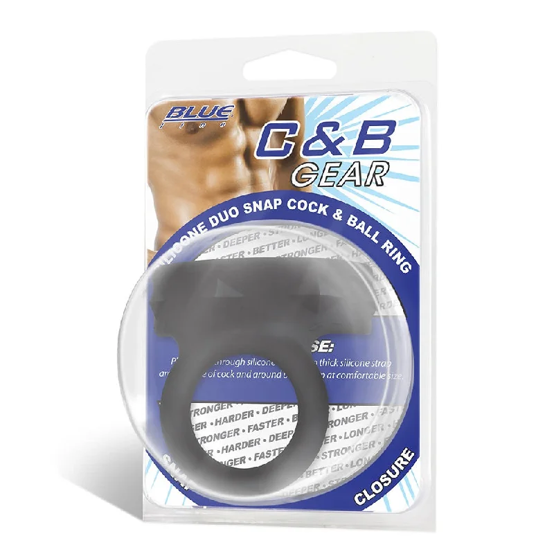 cock ring neutral take-Silicone Duo Snap Cock & Ball