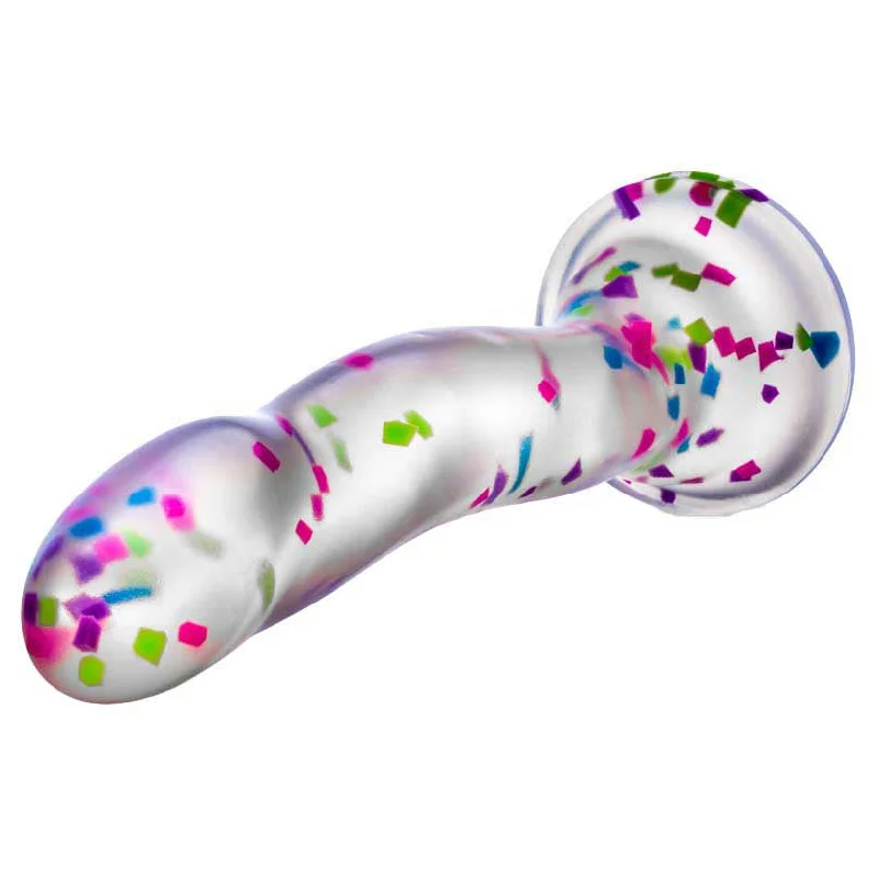 raised-vein-dildo-Blush Neo Elite Hanky-Panky 7.5" Purio™ Silicone Glow-in-the-Dark Dildo