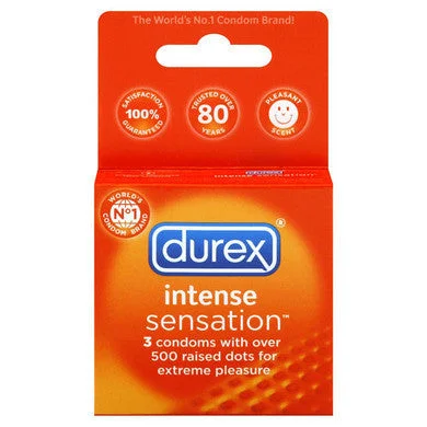 Curved clit dildos-Durex Intense Sensation 3 Pack