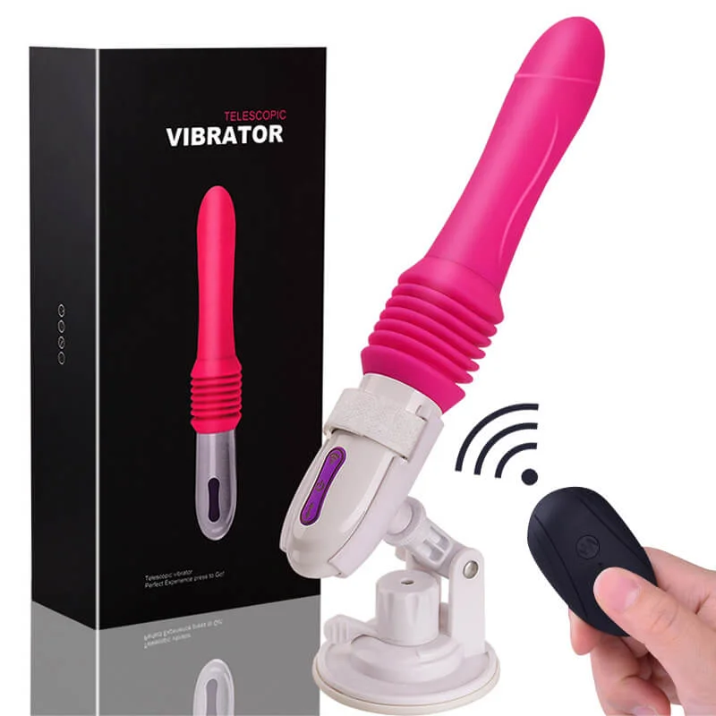 Vibrator bold motor-Automatic Telescopic Thrusting Dildo Sex Machine Remote Control Vibrator