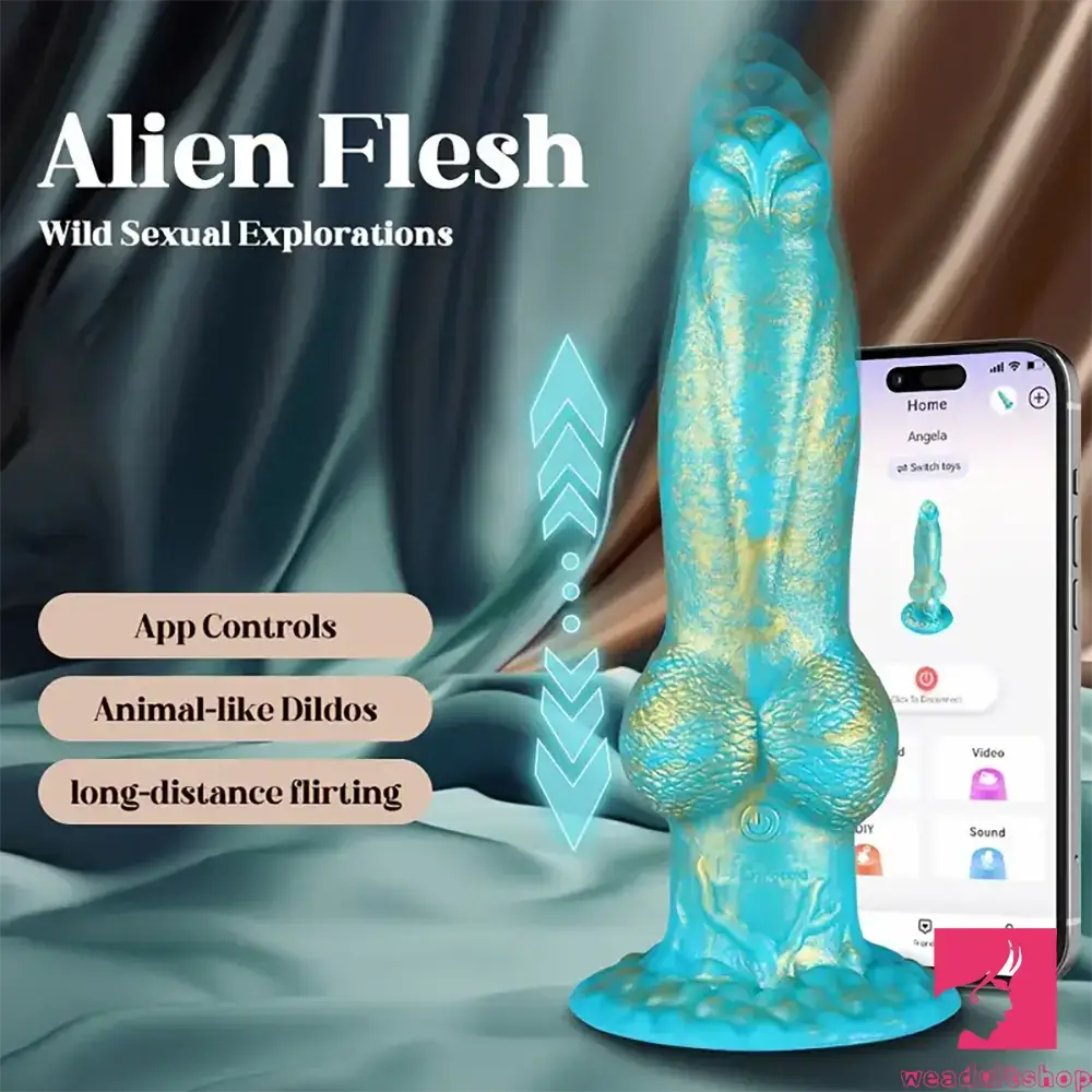 Vibrator cozy layer-8.7in App Controlled Wearable Vibrating Dog Odd Remote Vibrator Dildo