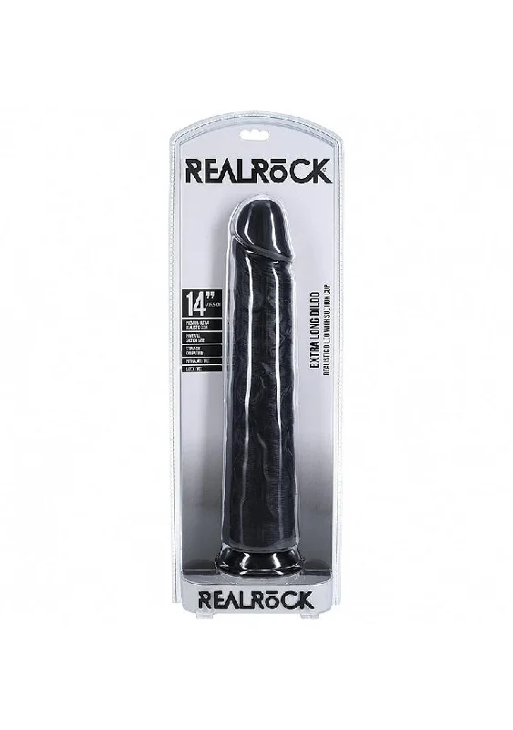 86 textural-dildo-Shots RealRock Ultra Realistic Skin Extra Large Straight Dildo with Suction Cup 14in