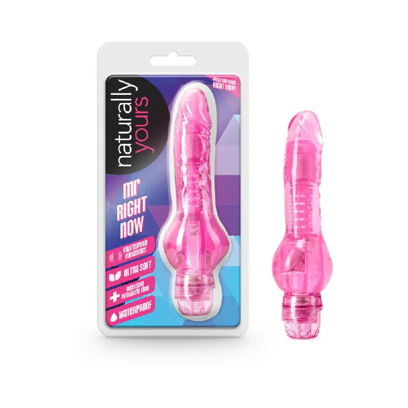 Vibrator wave patterns-Mr Right Now Pink Realistic Vibrator