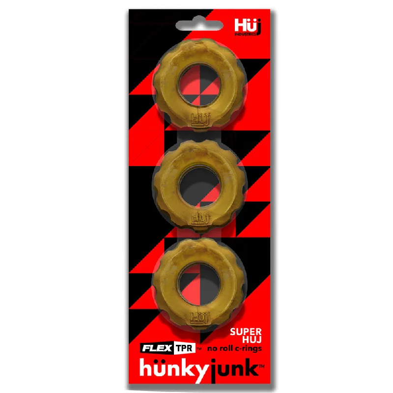 cock ring hold strength-Super Huj 3pk Cockrings Bronze Metal