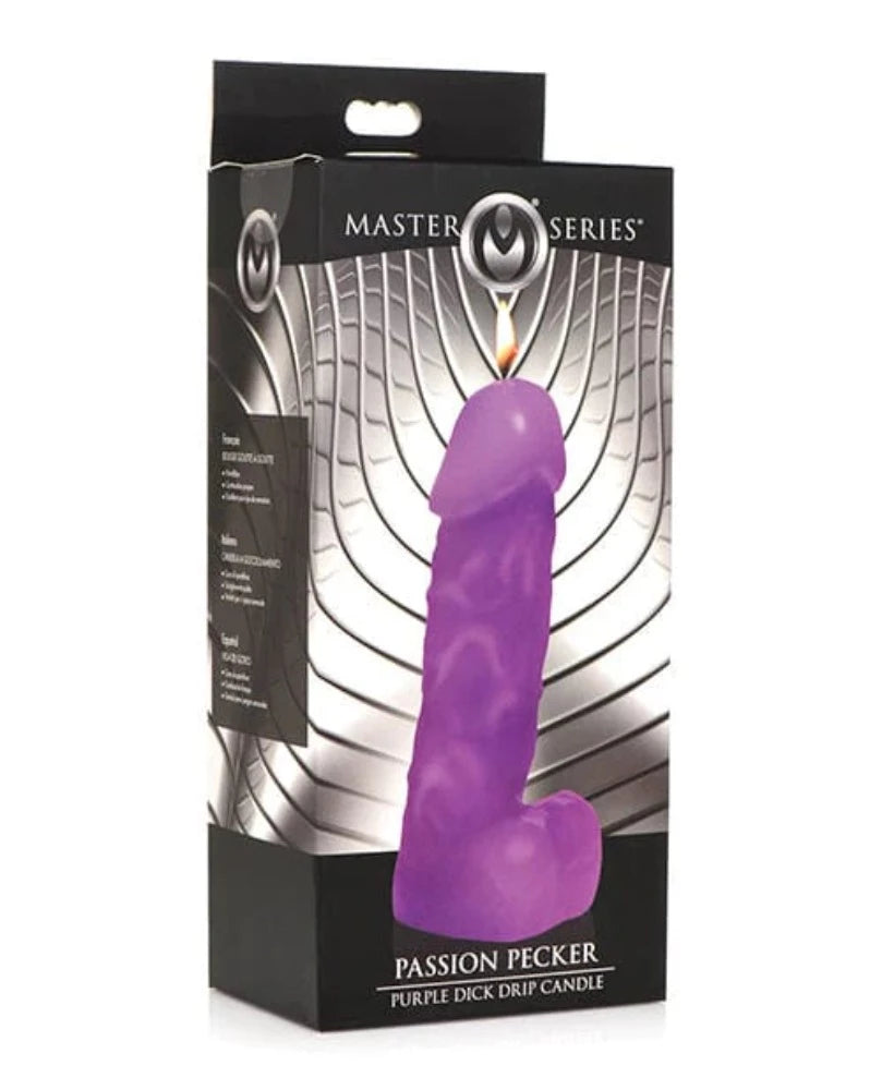 Premium G-spot vibes-MS ''Passion Pecker Dick'' Drip Candle -Purple