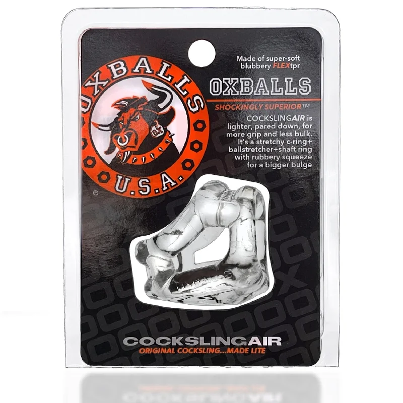 cock ring subtle flex-Oxballs CockSling Air Cock & Ball Sling - Clear