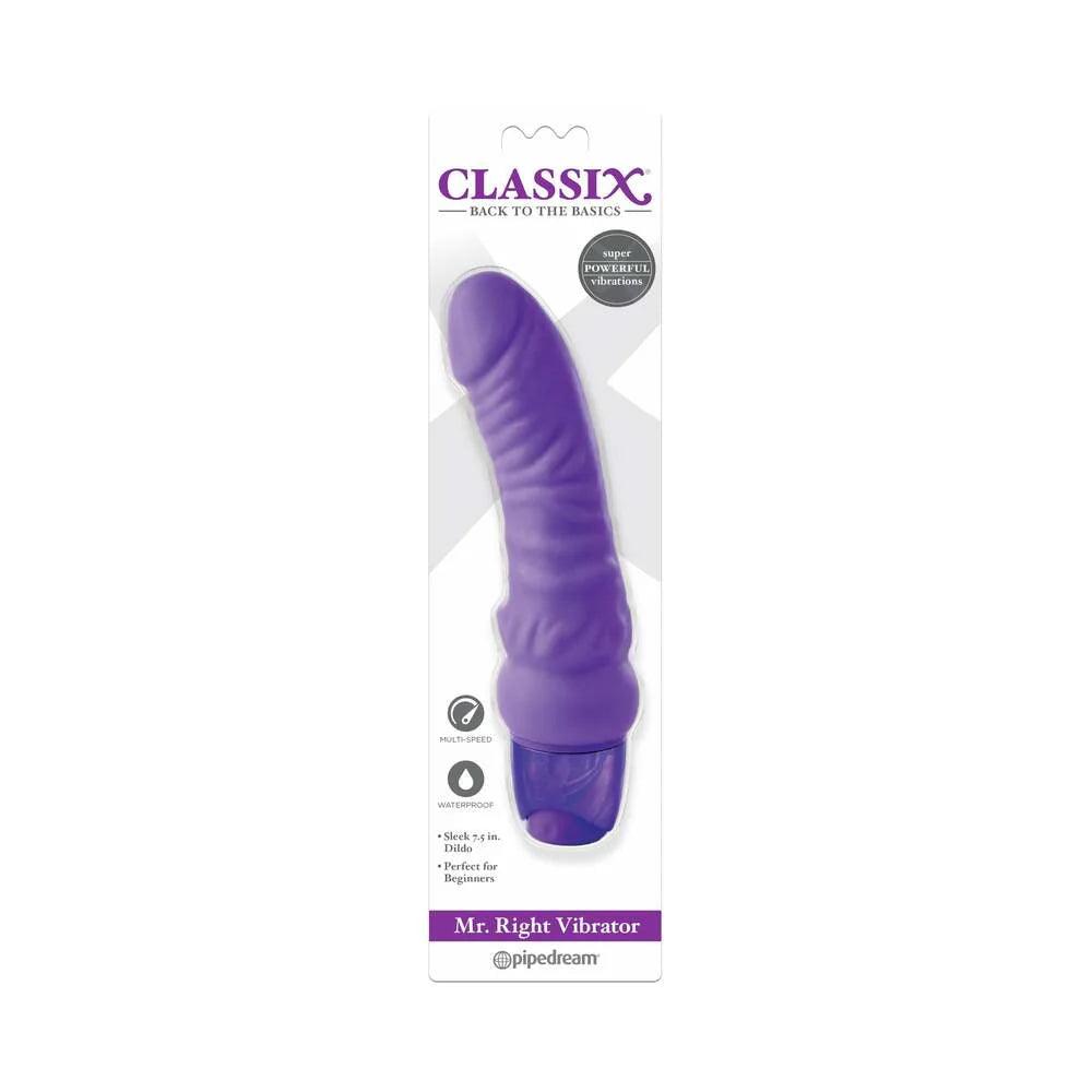 werewolf-dildo-Pipedream Classix Mr. Right Vibrator Realistic 6.5 in. Vibrating Dildo