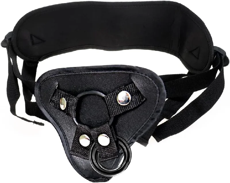 BDSM toy clamp ideas-Adjustable Sex Strap On Harness Wide Bondage with 4 Units Ring