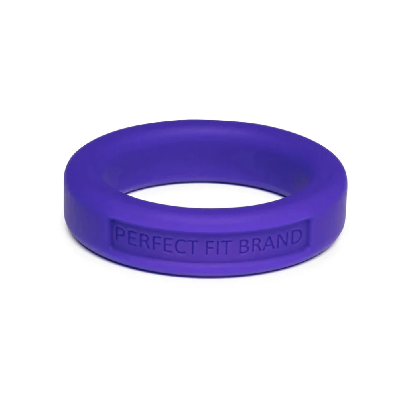 cock ring loop-Classic 1.4" (36 mm) Silicone Med. Stretch Penis Ring Purple