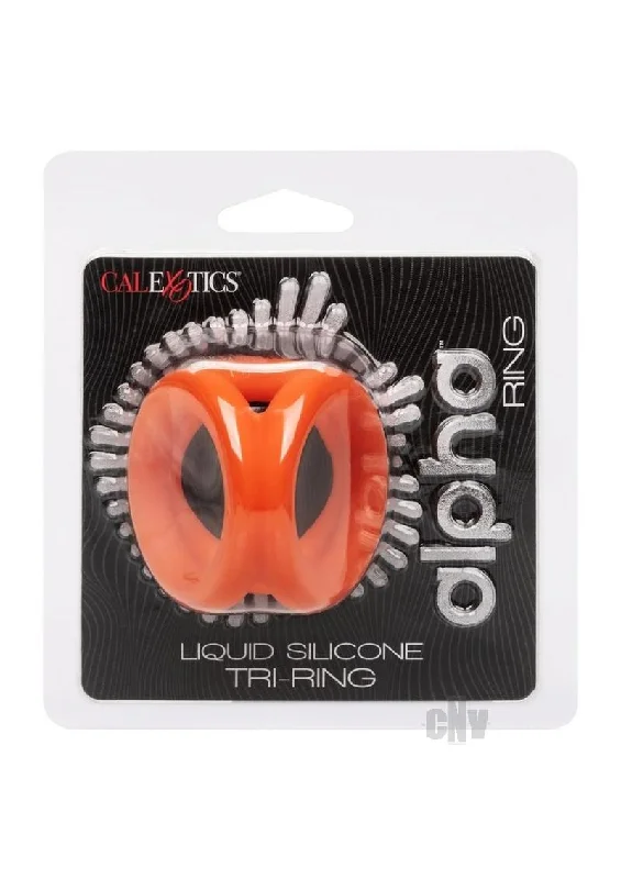 cock ring timeline-Alpha Liquid Silicone Tri Ring Orn