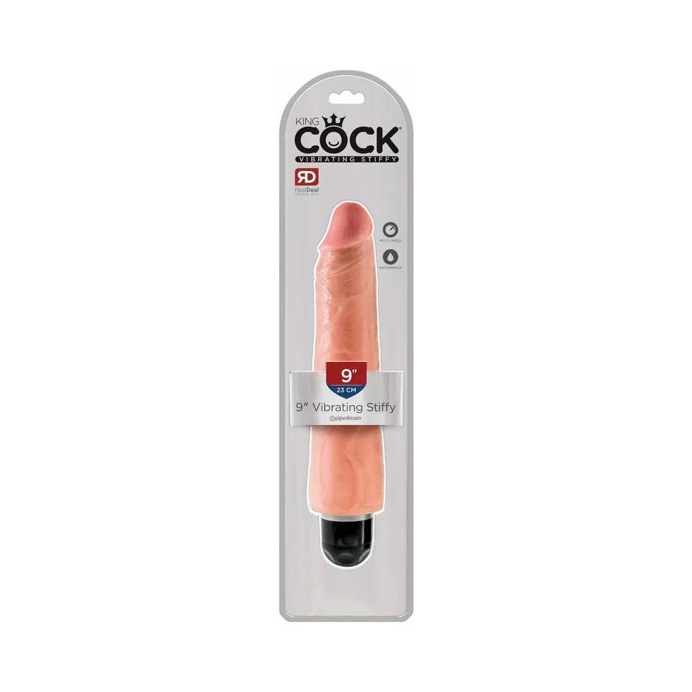 phoenix-dildo-Pipedream King Cock 9 in. Vibrating Stiffy Realistic Dildo