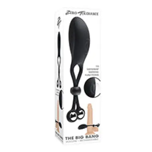 cock ring encore-Zero Tolerance The Big Bang Rechargeable Tapping Silicone Cockring Black