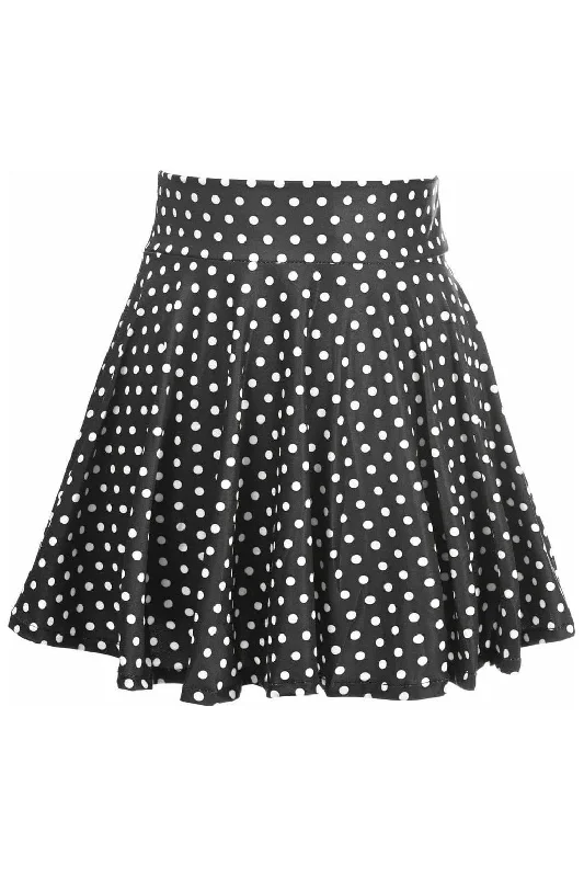 Silicone beads with vibes-Polka Dot Stretch Lycra Skirt