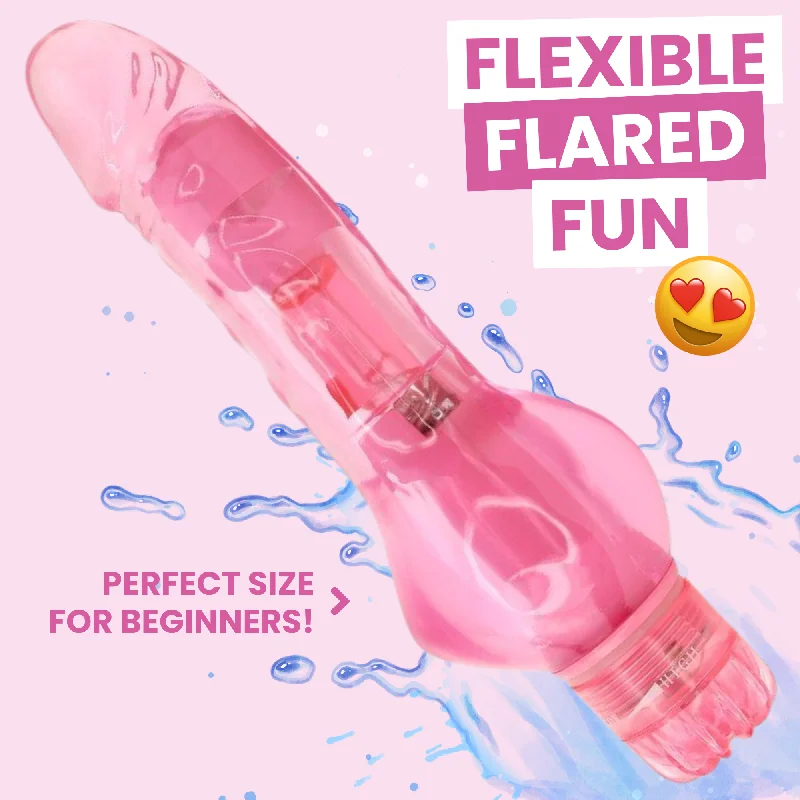 Vibrator comfy grasp-Pink Sapphire Waterproof Vibrator