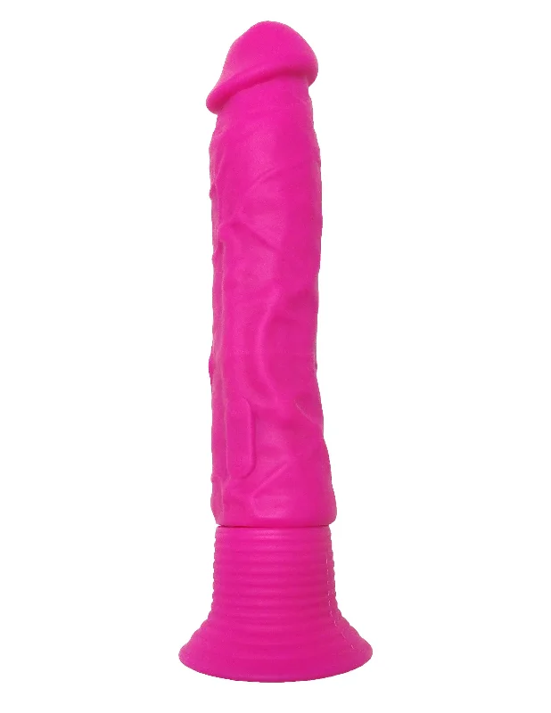 Vibrator firm lock-Neon Silicone Shower Fun Toy with Suction Cup and 10 Exciting Functions