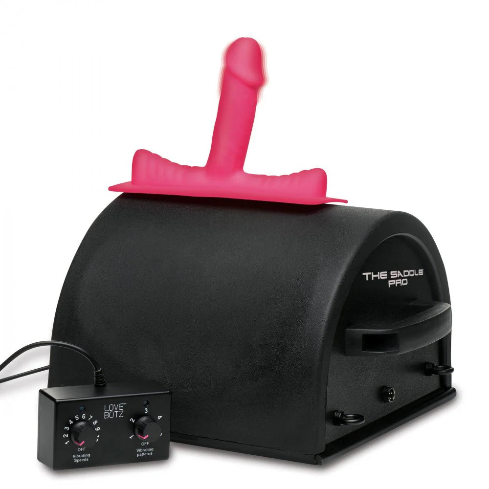 Starter BDSM toy combos-LoveBotz 50X Saddle Pro Sex Machine With 4 Attachments