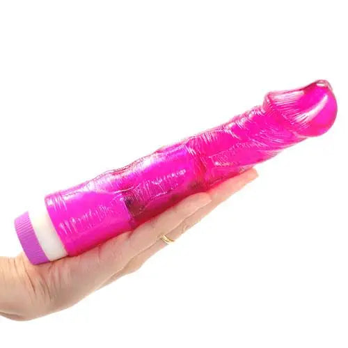 Vibrator splash safe-8.75-inch Jelly Purple Multi-speed Bendable Penis Vibrator