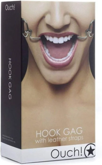 Dual-purpose sex toys-Ouch! ''Hook Mouth Gag'' -Black