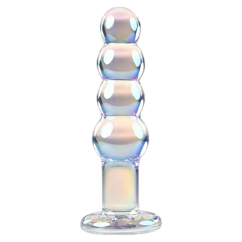 rapid-vibe-dildo-Playboy Jewels Iridescent Glass Beads Dildo