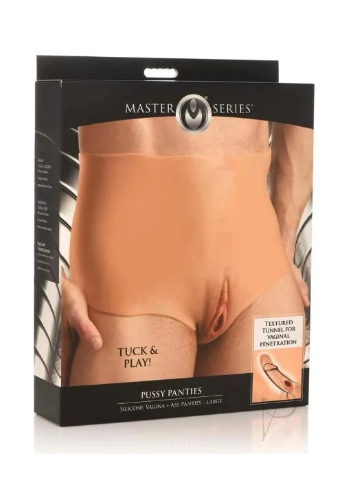 Starter anal vibe sets-Master Series ''Pussy Panties'' -Large