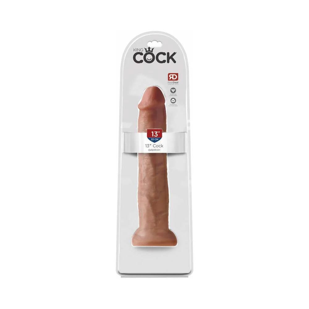 86 textural-dildo-Pipedream King Cock 13 in. Cock Realistic Dildo With Suction Cup