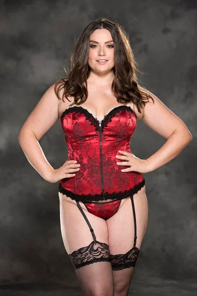 Wireless prostate vibes-Queen Gorgeous Venice Trim Tapestry Corset