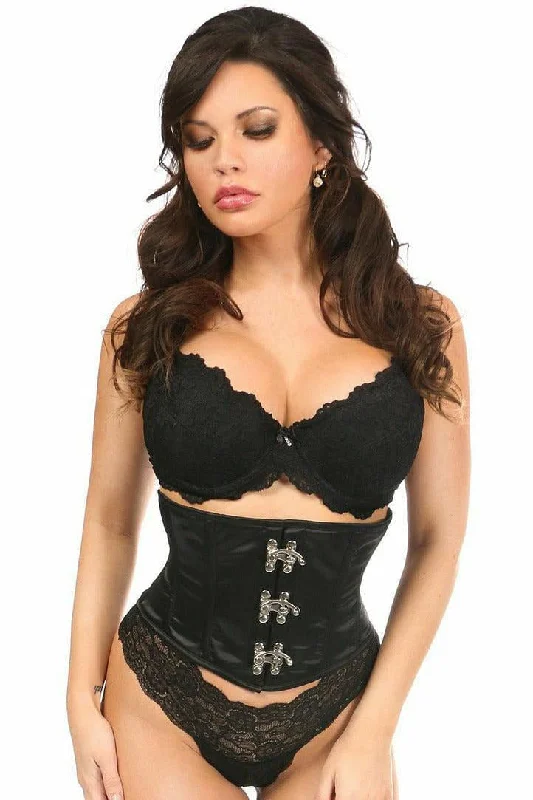 Sex toys with fine grip-Top Drawer Clasp Satin Waist Cincher