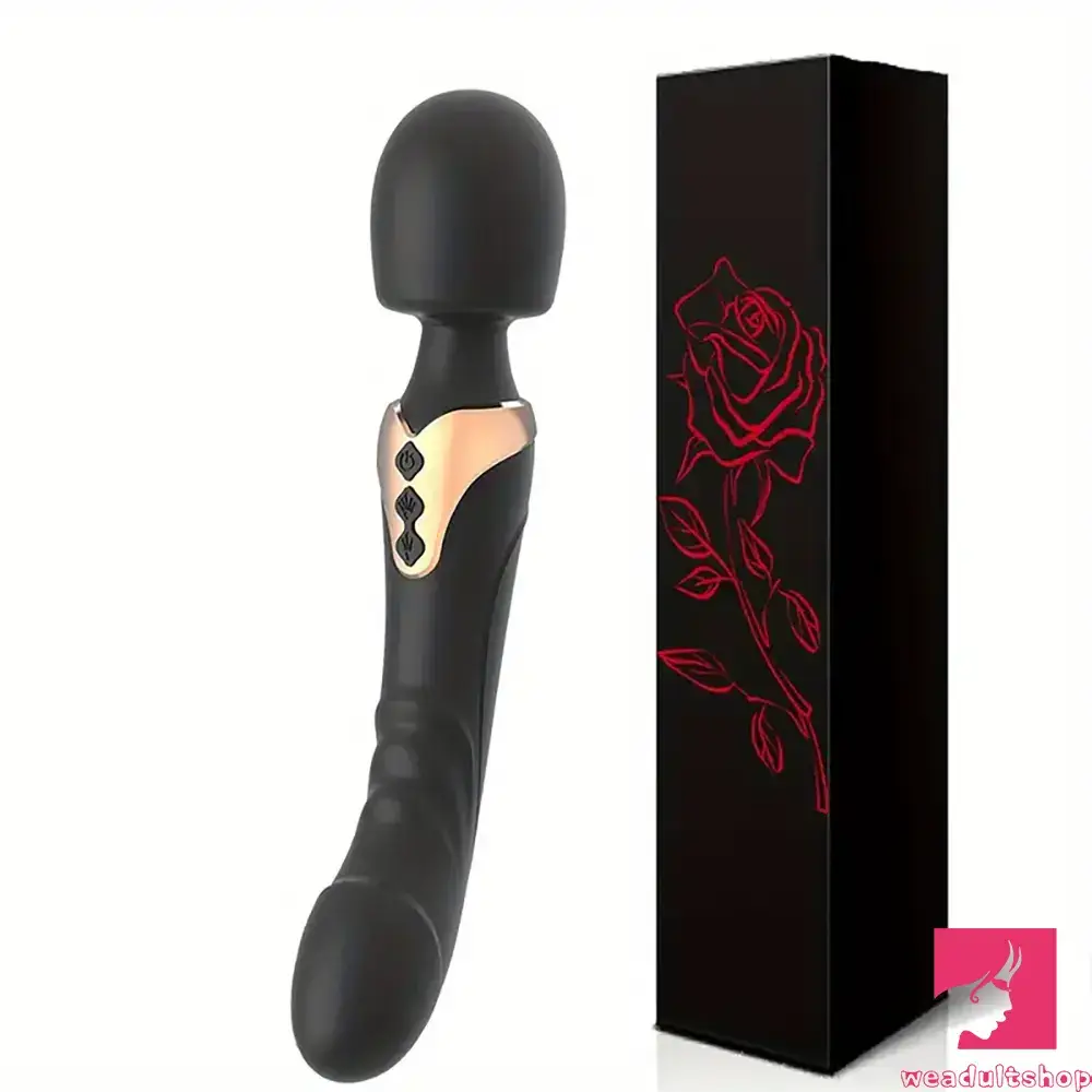 Vibrator fast mail-9.96in Dual Motor Silicone Big Wand G-Spot Vibrating Dildo Vibrator