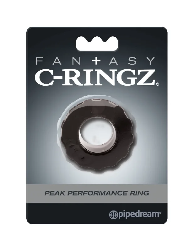 cock ring bold subtle-Fantasy C-Ringz Peak Performance Cock Ring - Black