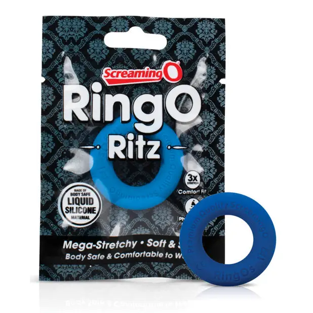 cock ring double up-Screaming O RingO Ritz - Blue