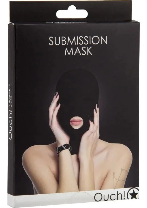 Hands-free anal stimulators-Ouch! ''Submission'' Mask -Black