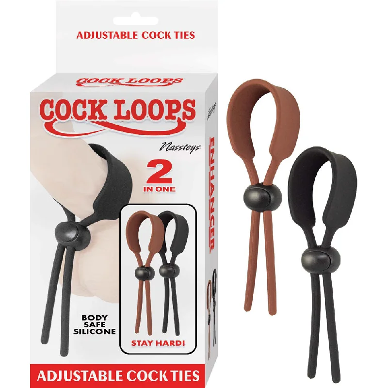 cock ring solo star-Cock Loops Brown & Black